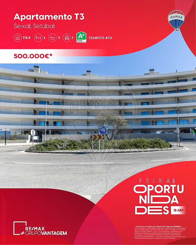 Apartamento T3 para venda