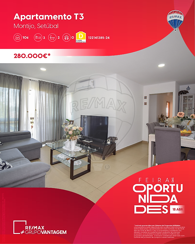 Apartamento T3 para venda