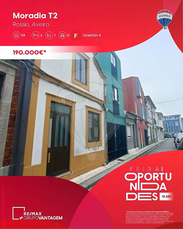 Moradia T2 para venda