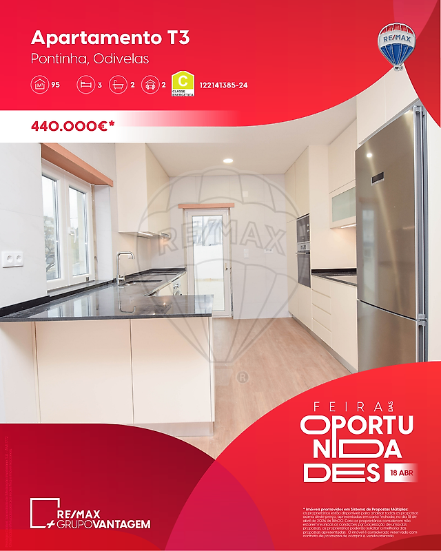 Apartamento T3 para venda